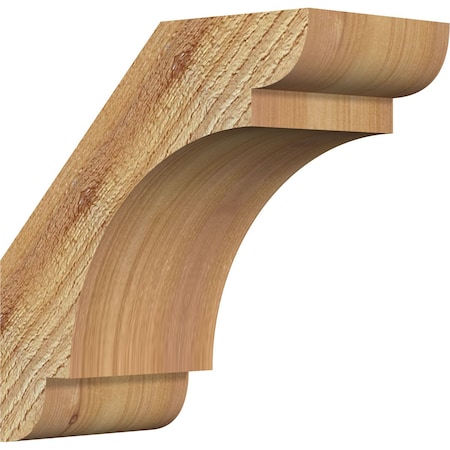 Ekena Millwork 4"W x 8"D x 8"H Olympic Rough Sawn Knee Brace, Western Red Cedar BRC04X08X08OLY00RWR